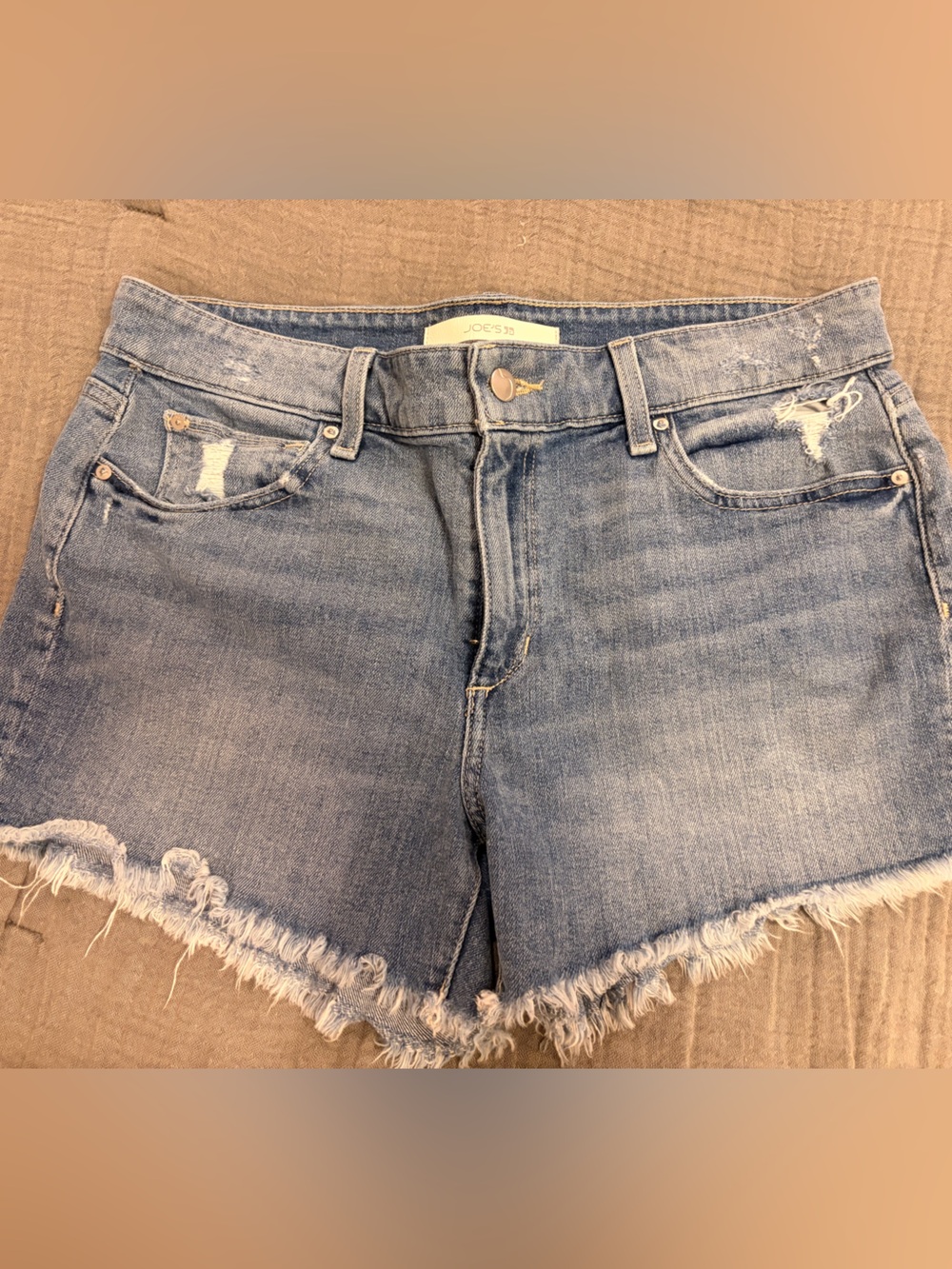 Joe's Jeans Light Blue Distressed Denim Cutoff Shorts